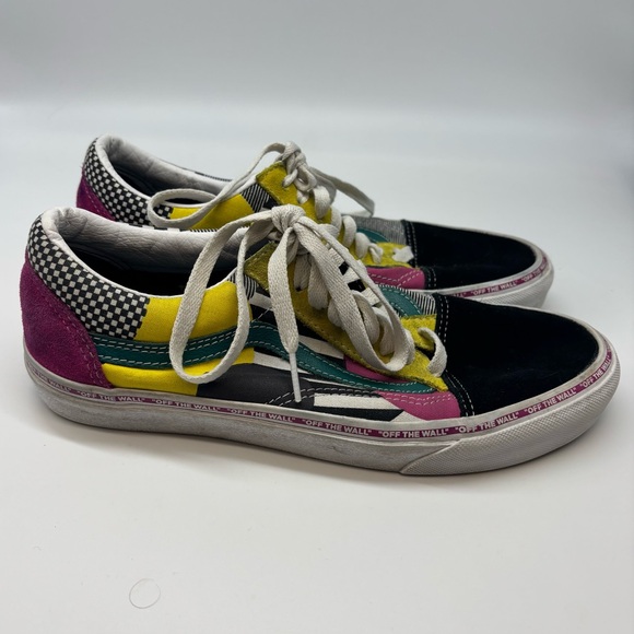 80s pattern VANS lace up low tops women’s size 9.5 men’s size 8 - Picture 4 of 6